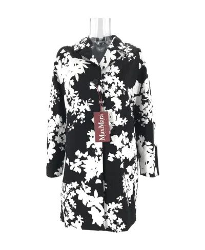 Max Mara Long-sleeved Windbreaker In Black