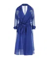 Max Mara Long-sleeved Windbreaker In Blue