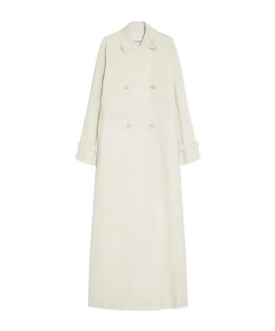 Max Mara Long-sleeved Windbreaker In White