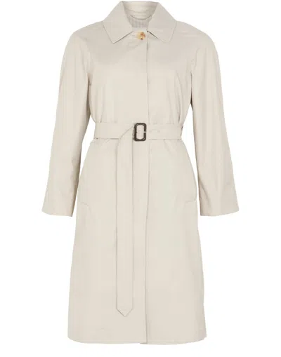 Max Mara Long-sleeved Windbreaker In White