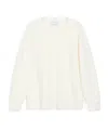 Max Mara Long-sleeved Wool Cashmere Sweater In White
