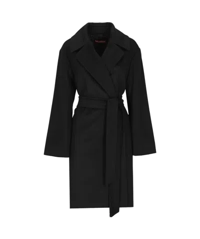 MAX MARA MAX MARA STUDIO BELTED LONG-SLEEVED COAT
