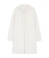 Max Mara Long-sleeved Wool Coat In White