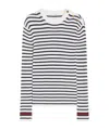Max Mara Long-sleeved Wool Sweater In White