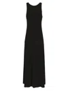 Max Mara Garda Viscose Jersey Midi Dress In Black