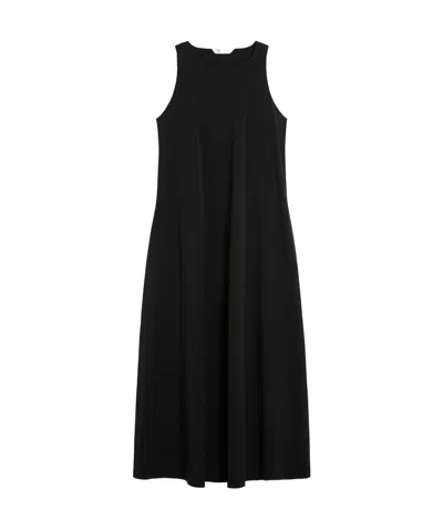 Max Mara Leisure Pier Stretch-jersey Midi Dress In Black