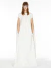 Max Mara Long Sleeveless Dress In Milk