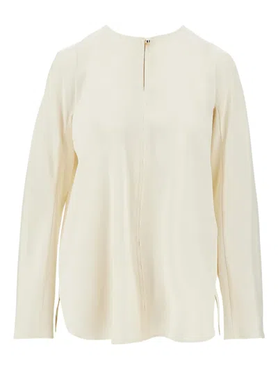 Max Mara Long-sleeves Blouse In Neutral