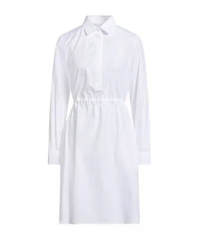Max Mara Long Sleeves Shirt Dresses In White