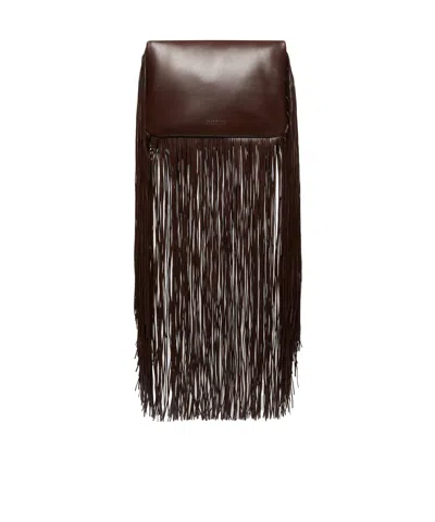 Max Mara Long Tassel Soffy Bag In Brown
