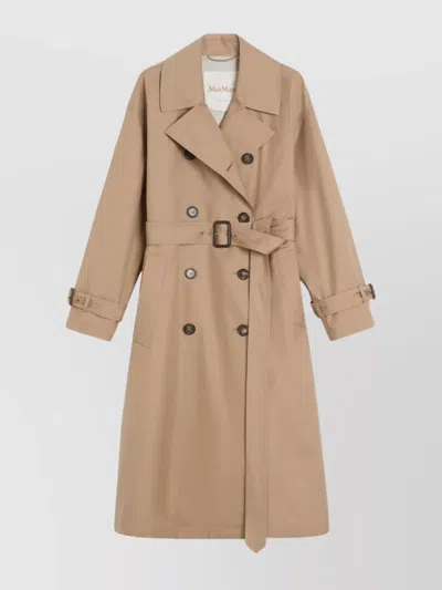 MAX MARA LONG TRENCH COAT IN WATER-REPELLENT COTTON TWILL