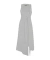 Max Mara Long Vest Jacket In Gray