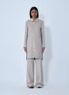 Max Mara Longline Cashmere Coat In Multi