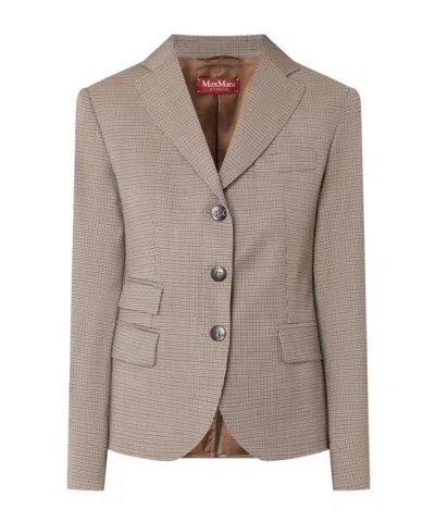 Max Mara Long-sleeve Blazer In Brown