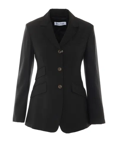 Max Mara Long-sleeve Blazer In Black