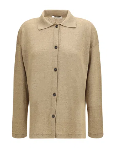 Max Mara Long-sleeve Cardigan In Brown