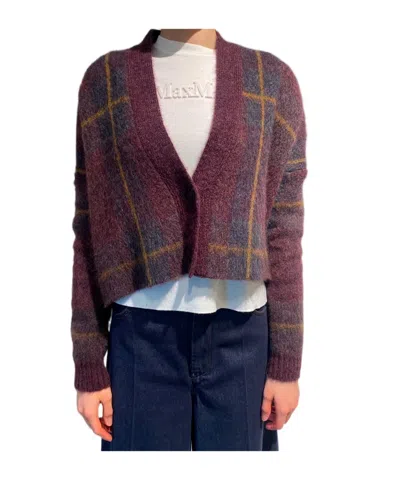 Max Mara Long-sleeve Cardigan In Brown