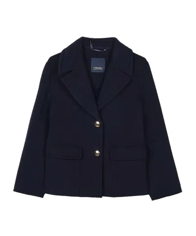 Max Mara Long-sleeve Casual Jacket In Black