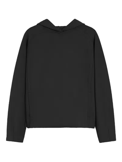 Max Mara Long-sleeve Hoodie In Black