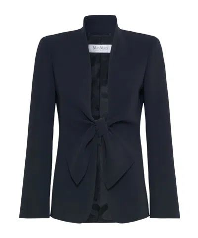 Max Mara Long-sleeve Jacket In Blue