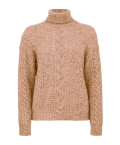Max Mara Long-sleeve Knit Top In Brown