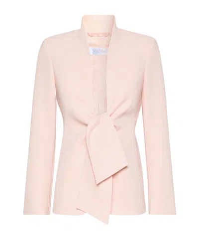 Max Mara Long-sleeved Casual Jacket In Pink
