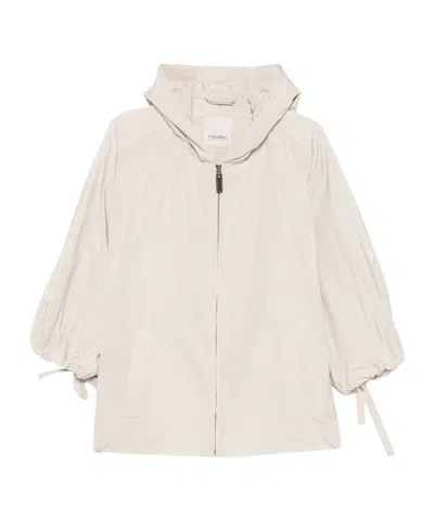 Max Mara Long-sleeved Casual Jacket In White