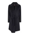 Max Mara Long-sleeved Coat In Black