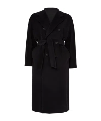 Max Mara Long-sleeved Coat In Black