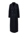 Max Mara Long-sleeved Coat In Black
