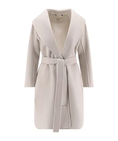 Max Mara Long-sleeved Coat In Brown