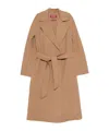 Max Mara Long-sleeved Coat In Brown