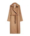 Max Mara Long-sleeved Coat In Brown