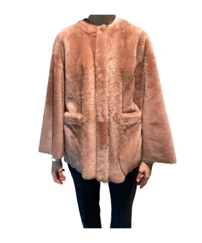 Max Mara Long-sleeved Coat In Brown