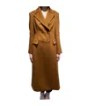 Max Mara Long-sleeved Coat In Brown