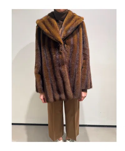 Max Mara Long-sleeved Coat In Brown