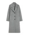 Max Mara Single-breasted Wool Coat In Gray