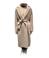 Max Mara Long-sleeved Coat In Neutral