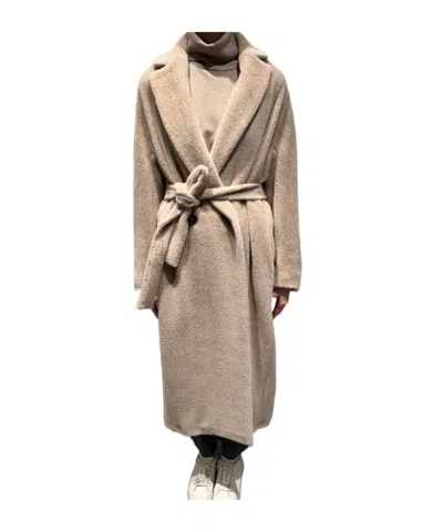 Max Mara Long-sleeved Coat In Neutral