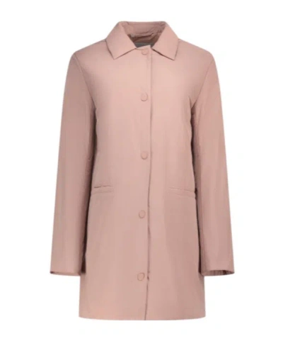 Max Mara Long-sleeved Coat In Pink