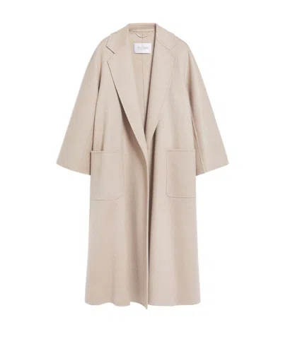 Max Mara Long-sleeved Coat In Neutral