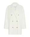 Max Mara Long-sleeved Coat In White