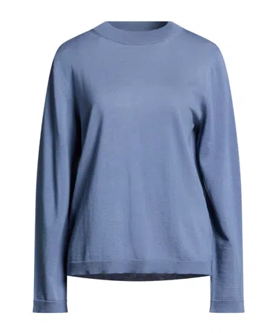Max Mara Long-sleeved Knitted Sweater In Animal Print