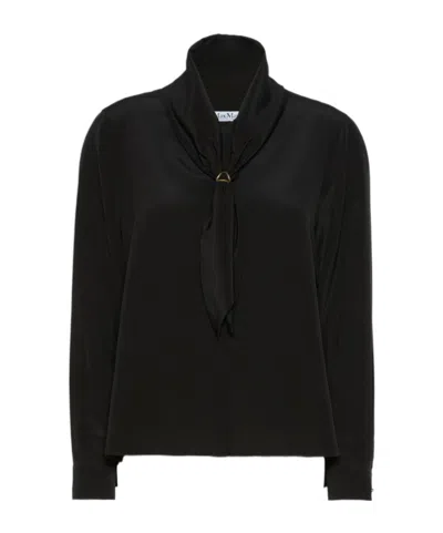 Max Mara Long-sleeved Shirt In Black