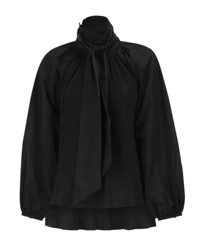 Max Mara Long-sleeved Shirt In Black