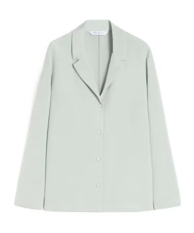 Max Mara Long-sleeved Shirt In Green