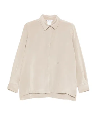 Max Mara Long-sleeved Shirt In Neutral