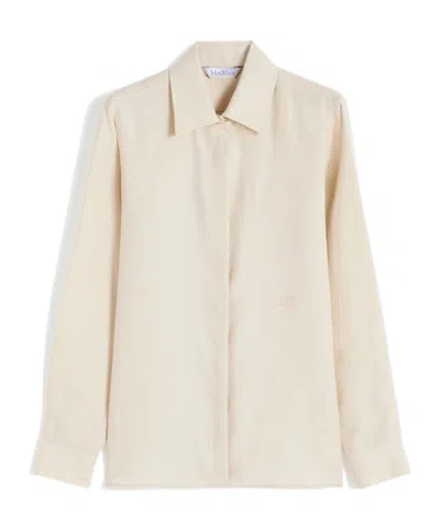 Max Mara Long-sleeved Shirt In Gray
