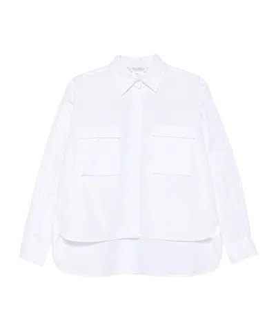 Max Mara Long-sleeved Shirt In White