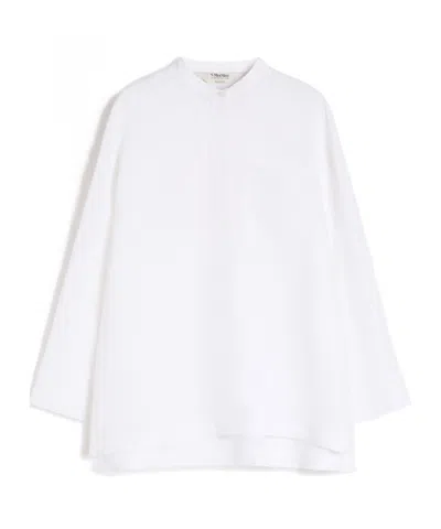 Max Mara Long-sleeved Shirt In White